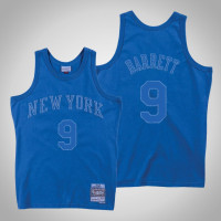 Men's New York Knicks R.J. Barrett #9 Blue Washed Out Jersey