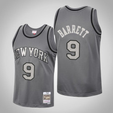 Men's New York Knicks R.J. Barrett #9 Charcoal Metal Works Jersey Men's New York Knicks R.J. Barrett #9 Charcoal Metal Works Jersey