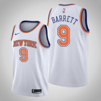 Men's New York Knicks R.J. Barrett #9 White Statement Jersey