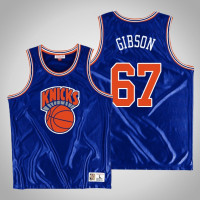 Men's New York Knicks Taj Gibson #67 Blue Dazzle Jersey