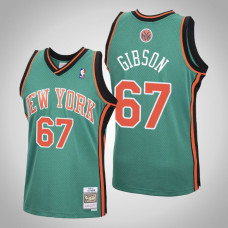 Men's Knicks Taj Gibson #67 Green 2006-07 Hardwood Classics Jersey