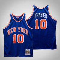 Men's Knicks Walt Frazier #10 Blue 1969-70 Hardwood Classics Jersey