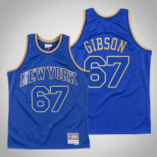 New York Knicks Taj Gibson #67 Royal 2020 CNY Swingman Mitchell & Ness Throwback Jersey