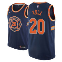 Men's NBA Kevin Knox New York Knicks #20 City Edition Navy Jersey