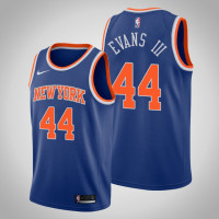 Men's 2020-21 New York Knicks Jacob Evans III #44 Blue Icon Jersey