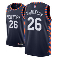 Men's NBA 2018-19 Mitchell Robinson New York Knicks #26 City Edition Navy Jersey Men's NBA 2018-19 Mitchell Robinson New York Knicks #26 City Edition Navy Jersey