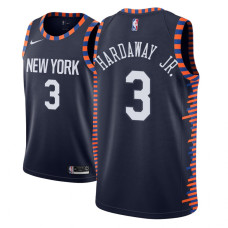 Men's NBA 2018-19 Tim Hardaway Jr. New York Knicks #3 City Edition Navy Jersey