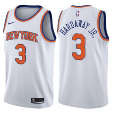 Men's 2017-18 Season Tim Hardaway Jr. New York Knicks #3 Association White Swingman Jersey