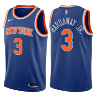 Men's 2017-18 Season Tim Hardaway Jr. New York Knicks #3 Icon Blue Swingman Jersey
