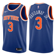 Men's 2017-18 Season Tim Hardaway Jr. New York Knicks #3 Icon Blue Swingman Jersey