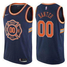 Men's 2017-18 Season Enes Kanter New York Knicks #00 City Edition Navy Swingman Jersey Men's 2017-18 Season Enes Kanter New York Knicks #00 City Edition Navy Swingman Jersey