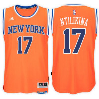 Frank Ntilikina New York Knicks #17 Alternate Orange New Swingman Jersey