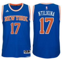 Frank Ntilikina New York Knicks #17 Road Blue New Swingman Jersey