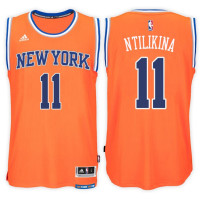 Frank Ntilikina New York Knicks #11 Alternate Orange New Swingman Jersey