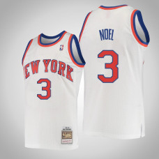 Knicks Nerlens Noel Men Hardwood Classics Swingman Jersey White