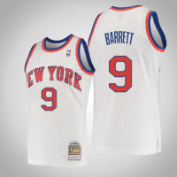 Knicks RJ Barrett Men Hardwood Classics Swingman Jersey White
