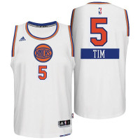 Tim Hardaway Jr New York Knicks #5 Christmas Day Big Logo White Jersey