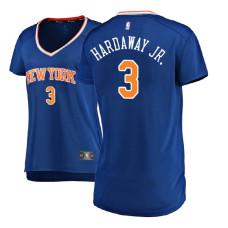 Women 2017-18 Tim Hardaway Jr. New York Knicks #3 Icon Edition Blue Replica Jersey