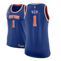 Women New York Knicks #1 Mother's Day Royal Jersey