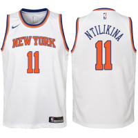 Youth 2017-18 Season Frank Ntilikina New York Knicks #11 Association White Swingman Jersey