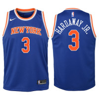 Youth 2017-18 Season Tim Hardaway Jr. New York Knicks #3 Icon Blue Swingman Jersey