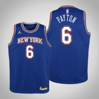 Youth Elfrid Payton New York Knicks #6 Statement Blue 2021 Season Jersey