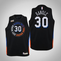 Youth Julius Randle New York Knicks #30 City Black 2021 Season Jersey
